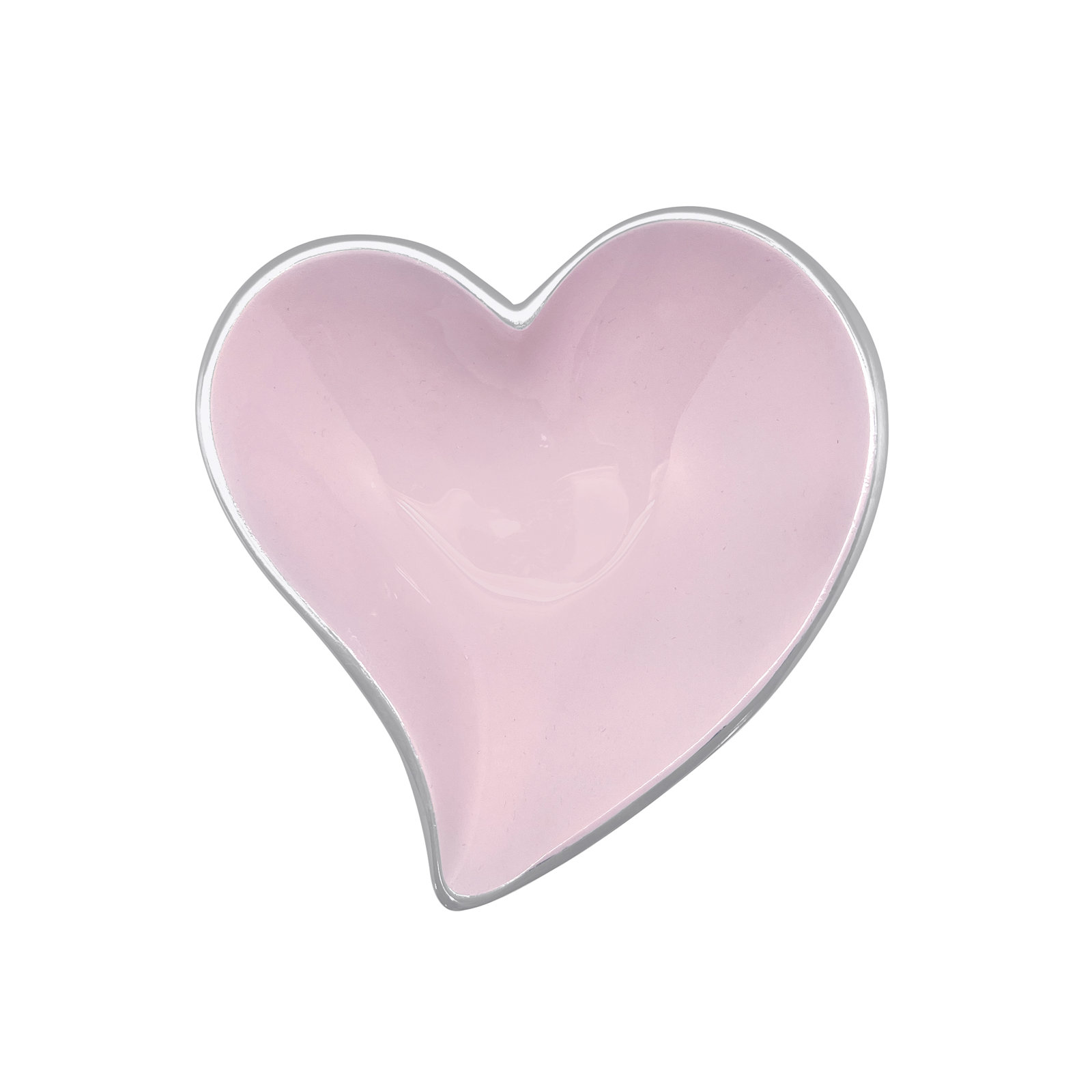 Mariposa First Comes Love Small Heart Bowl, Pink