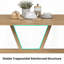 Table de salle à manger rectangulaire 47,2 "pour 4 à 6 personnes - Bois naturel-2066778170
