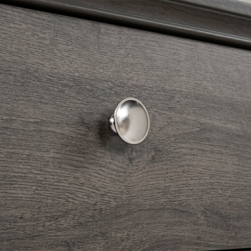 Lit plateforme en bois massif Sana, Grand, Gris