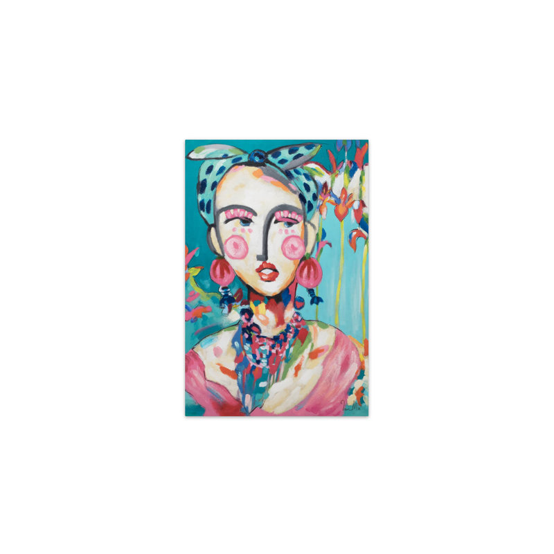 Frida In Trad - Wrapped Canvas Painting