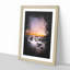 Moon Above The Beach Paint Splash - Picture Frame Graphic Art-56922898-56922903
