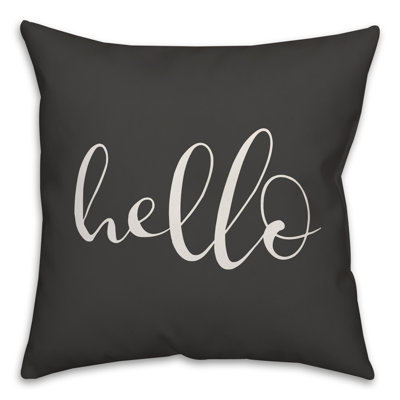 Coussin décoratif intérieur / extérieur New Jersey Hello