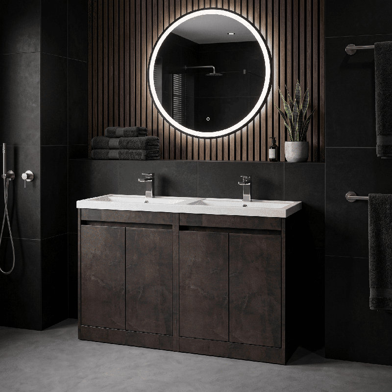 Havana 1240 mm Bathroom Vanity, Metallic Slate
