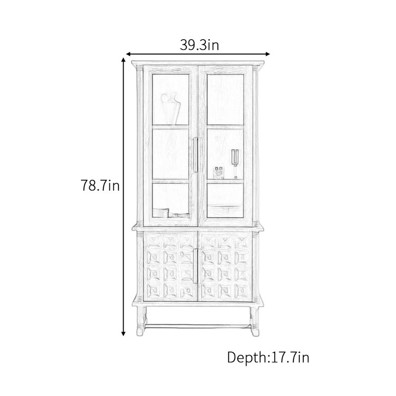 American-style simple retro sideboard