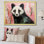 «Playful Black Skunk On» - Art mural animal Skunk