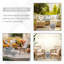 Tabouret de jardin 14 po x 17 po en céramique avec anneau double noué et matériau émaillé résistant, table de bout décorative, collection Home, blanc