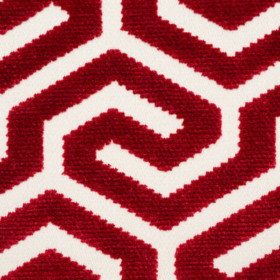 Ming Fret Velvet Fabric