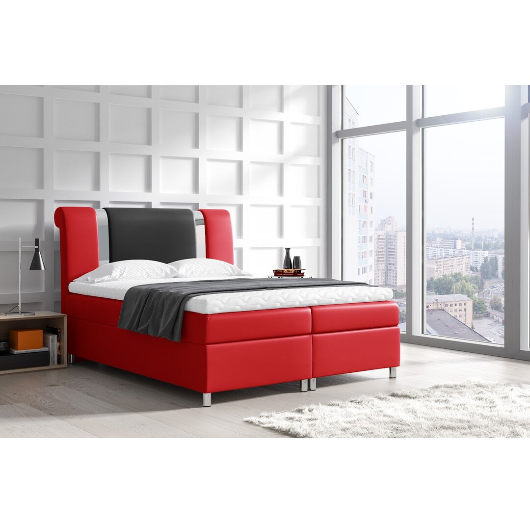 Boxspringbett Dinardo mit Topper und Bettkasten