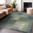 Premium Machine Washable Tweedy Olive Rug-1267618254