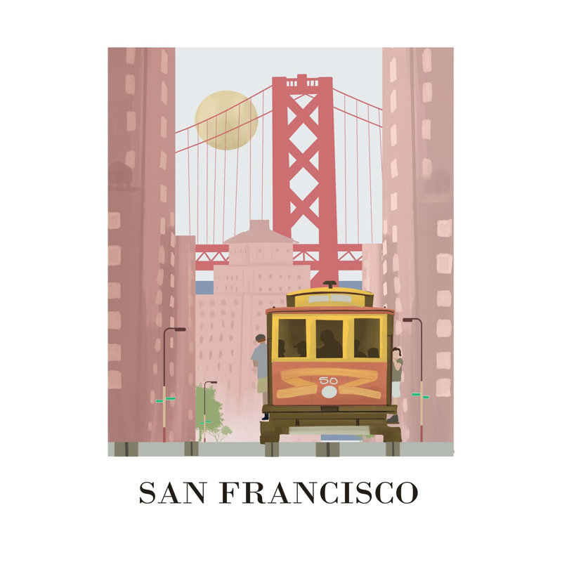 San Francisco Travel Poster 223 - Unframed, Medium