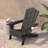 Ayleah Commercial All-Weather Adirondack Chairs with Cupholders-277921740