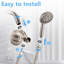 Pomme de douche double avec filtration d'eau-97832050