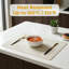 16.9*11.8 Inch Beige 12 Pack Modern Faux Leather Placemats Waterproof Heat Resistant Wipeable Table Mats Indoor Outdoor