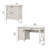 Ozro 54" W Computer Desk and 3-Drawer Lateral File Cabinet -1789215148
