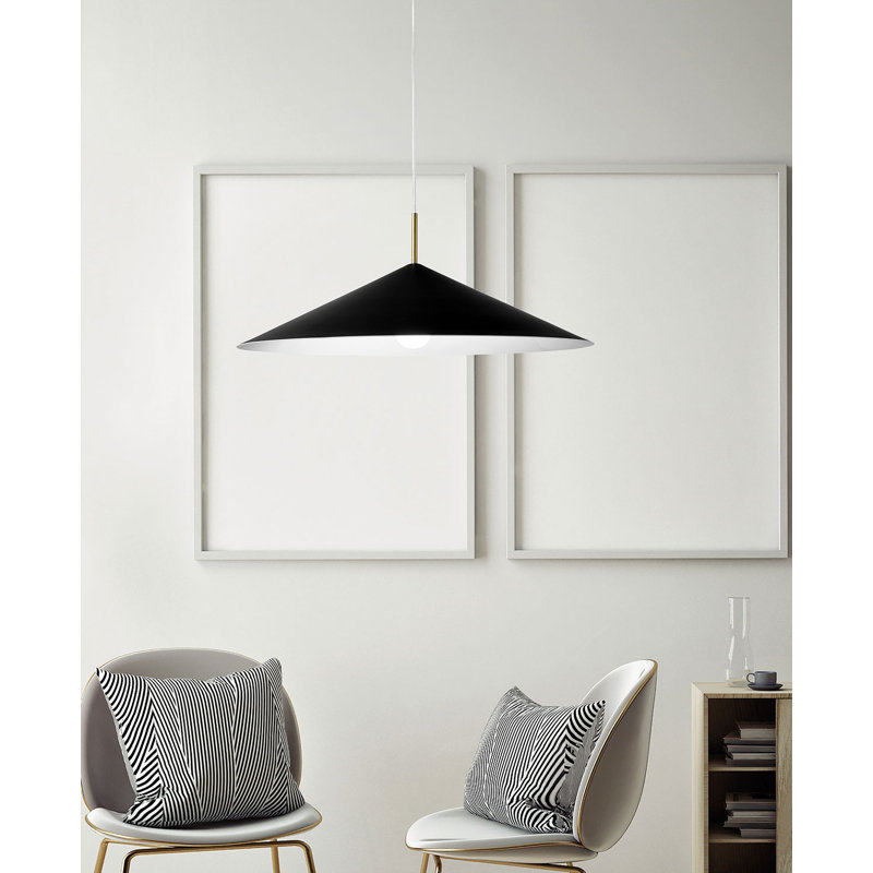 Wanette 1 - Light Black Cone Pendant