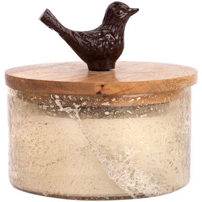 Spring Is In The Air Scented Jar Candle with Glass Holder