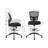 Armless Rolling Drafting Stool, Adjustable Height, With Footrest And Wheels