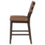 Chaise rembourrée en similicuir Tegan