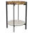 Cowper Natural And Black Round End Table