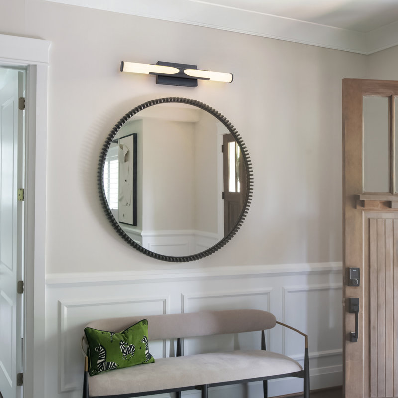 25" Dimmable LED Wall Sconce, Matte Black
