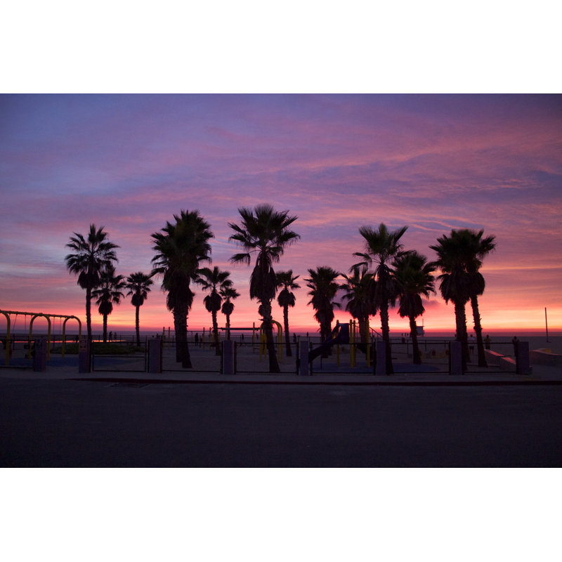 Venice Beach Sunset Sky by HecksOne - Wrapped Canvas Print, 30cm H x 46cm W