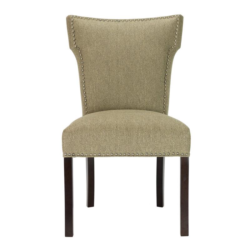 17'' H Upholstered Side Chair, Gold