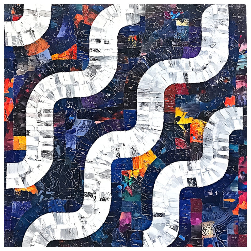 Abstract Bedding Art Comforter Modern, King