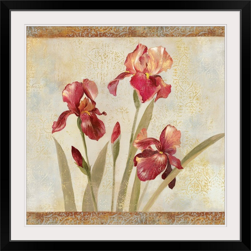 Iris Tapestry Modern & Contemporary, 35" H x 35" W x 1.5" D, Canvas