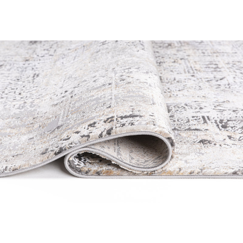Jubaira Abstract Indoor Rug, Round 7'10"