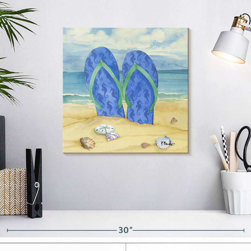 Gillard Toes In The Sand II, H 16 po x l 16 po