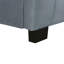 Lit plateforme tapissier simple en velours avec lit gigogne simple, gris-1060319834-813397717