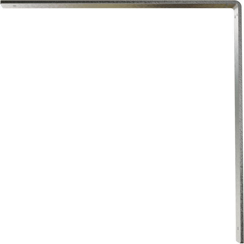 2"W x 18"D x 18"H Hamilton Steel Bracket, Stainless Steel, 18" H x 2" W x 18" D, Stainless Steel