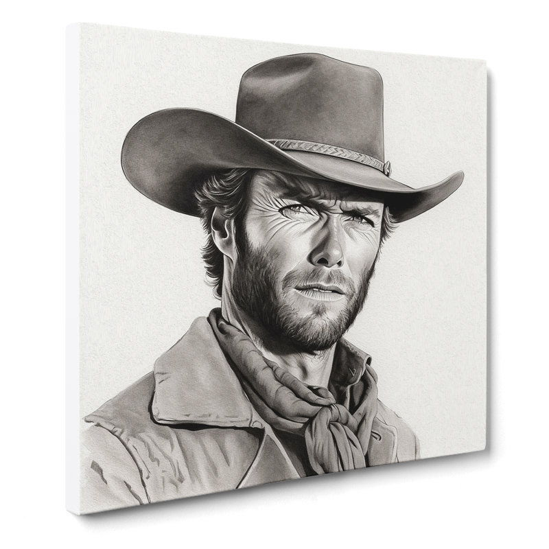 Clint Eastwood Drawing - No Frame Print