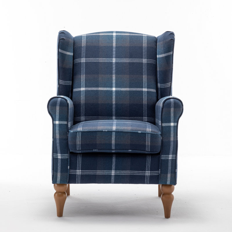 Ponshewaing Upholstered Armchair, Blue