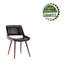 Basil Faux Leather Mid-Century Dining Chair-1547497407