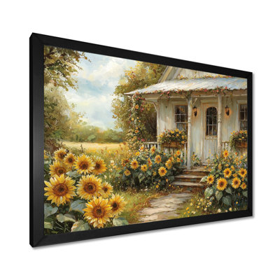 Dominck Sunflowers by The Farmhouse Porch II - Art mural tournesols