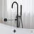 Ivy Freestanding Bathtub Faucet in Matte Black-54250440