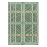 Rug & Kilim’S Scandinavian Style Rug In Teal Blue And Green Geometric Patterns