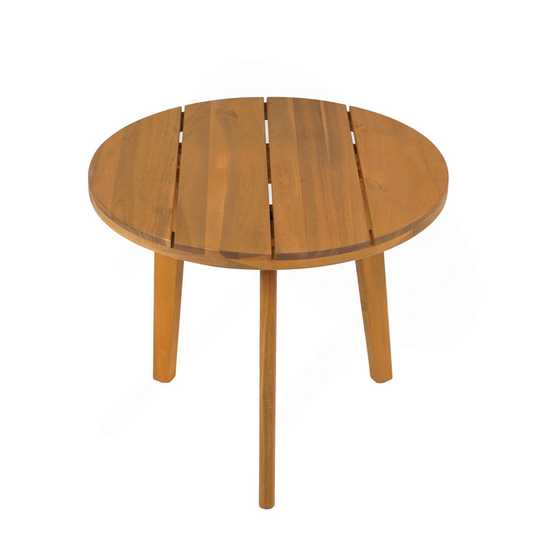 Table d'appoint ronde en acacia