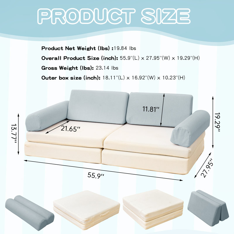 Sectional Sofa Furniture Sets, Corduroy Fabric Sectional Couches, Upholstered Sectional Sofa, 2 Seat Sofa Couch For Living Room, Apartment