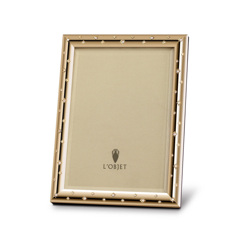 Stars Frame, Gold, 5" W x 7" H, 24k Gold Plated