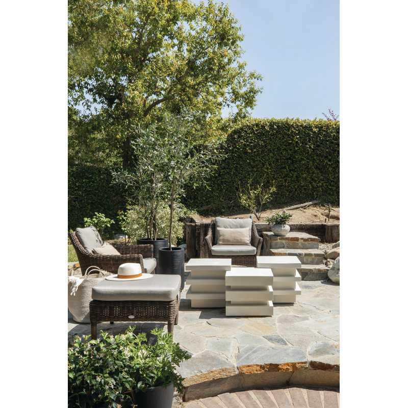 Provenance Signature Outdoor Square Coffee Table, 18" x 18" x 15"