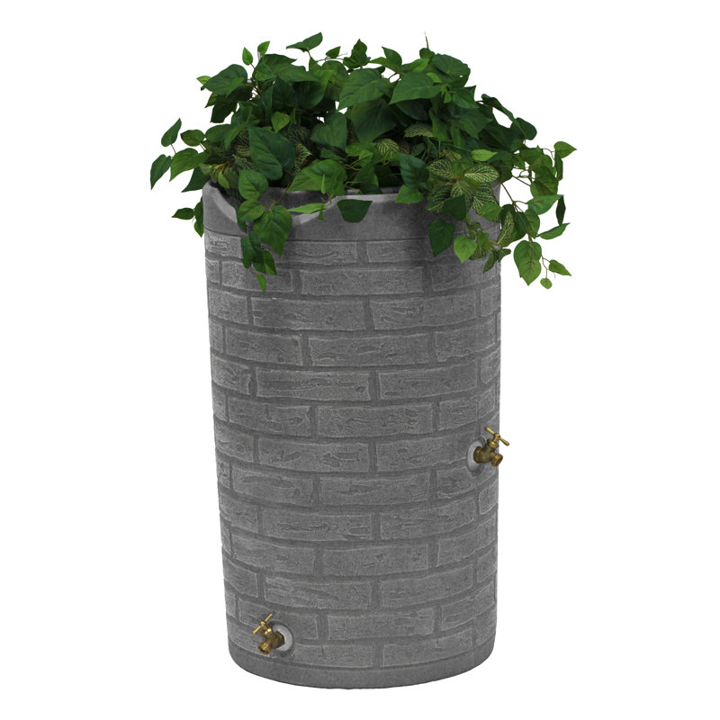 Baril d'eau de pluie 50 gallons Impressions, Granite pâle