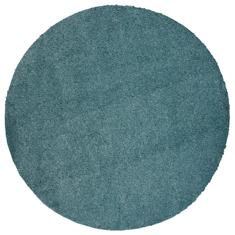 Delane Area Rug, Round 6'7", Light Blue
