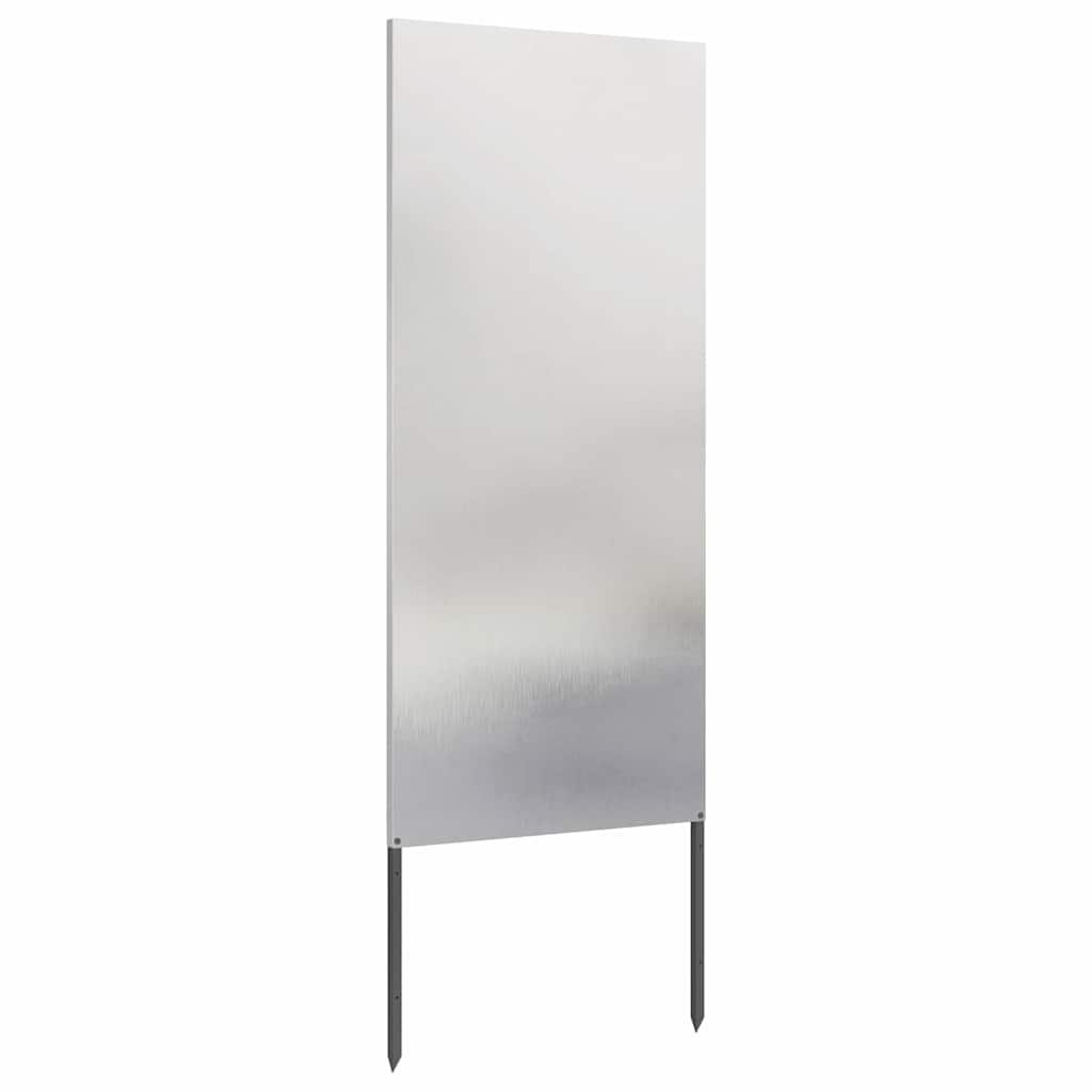 Vidaxl Garden Privacy Screen Silver 50 X 140 Cm Stainless Steel