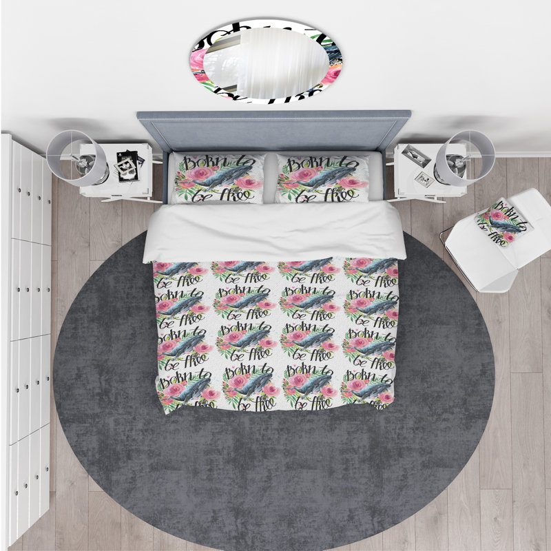Ensemble de housse de couette traditionnelle, Housse de couette très grand + 2 taies décoratives