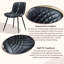 Chaise rembourrée Mid-Century (ensemble de 6)-1346153849