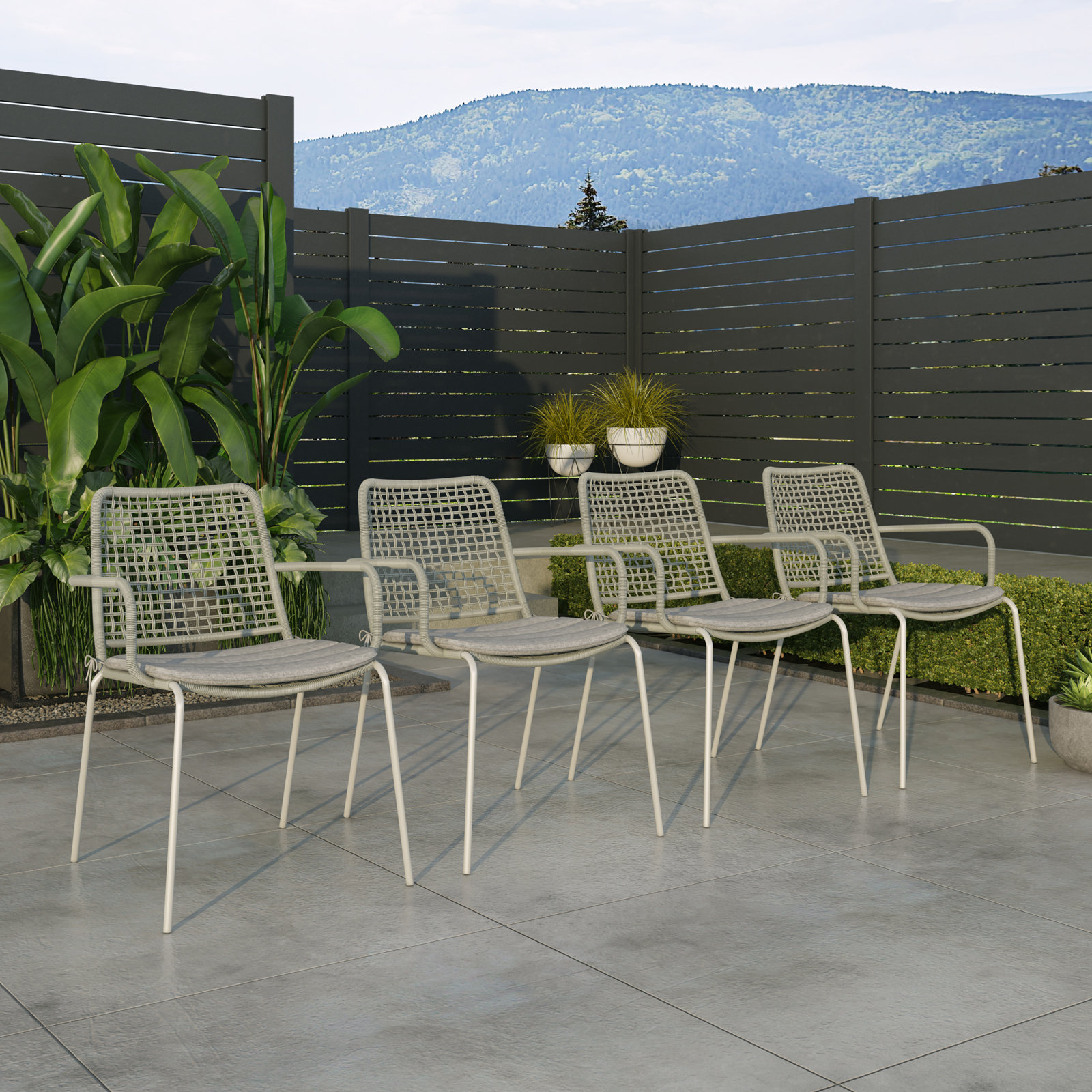 Anautica 63" Teak Patio Dining Set