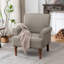 Fauteuil d'appoint classique en similicuir de 31 po de largeur avec coussin épais-632703219