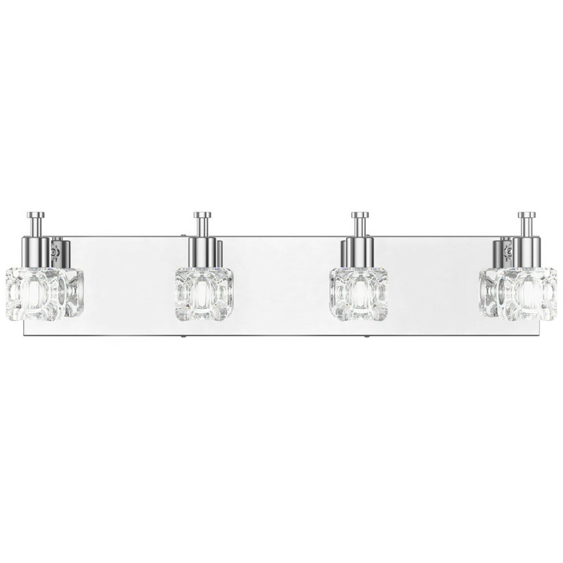 Applique murale pour salle de bain 4 lumières Everly Quinn